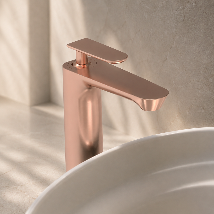 Seerose Basin Mixer Rosegold