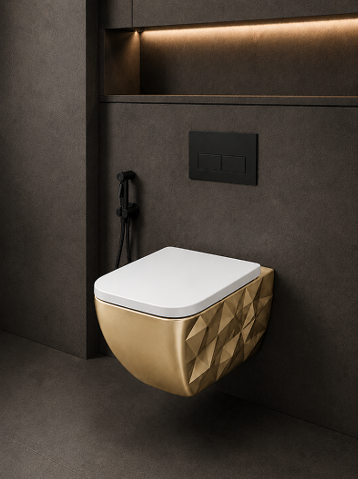 Kristall Water Closet Gold