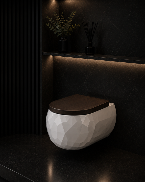 Pent Wooden Water Closet Cover