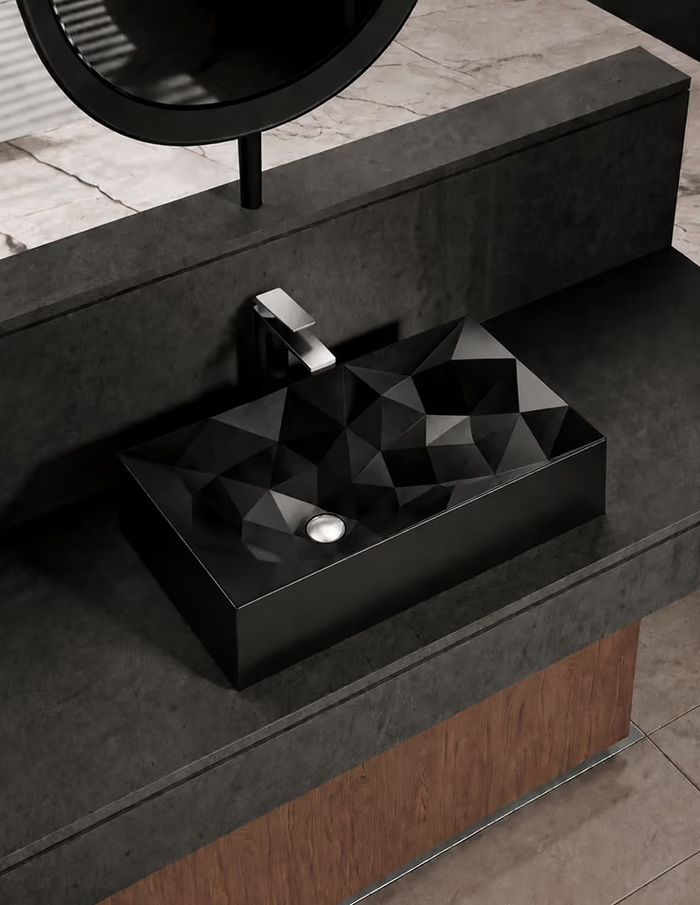 Kristall Basin Black