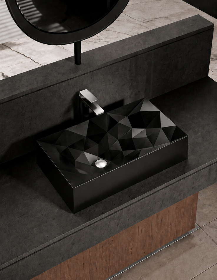 Kristall Basin Black