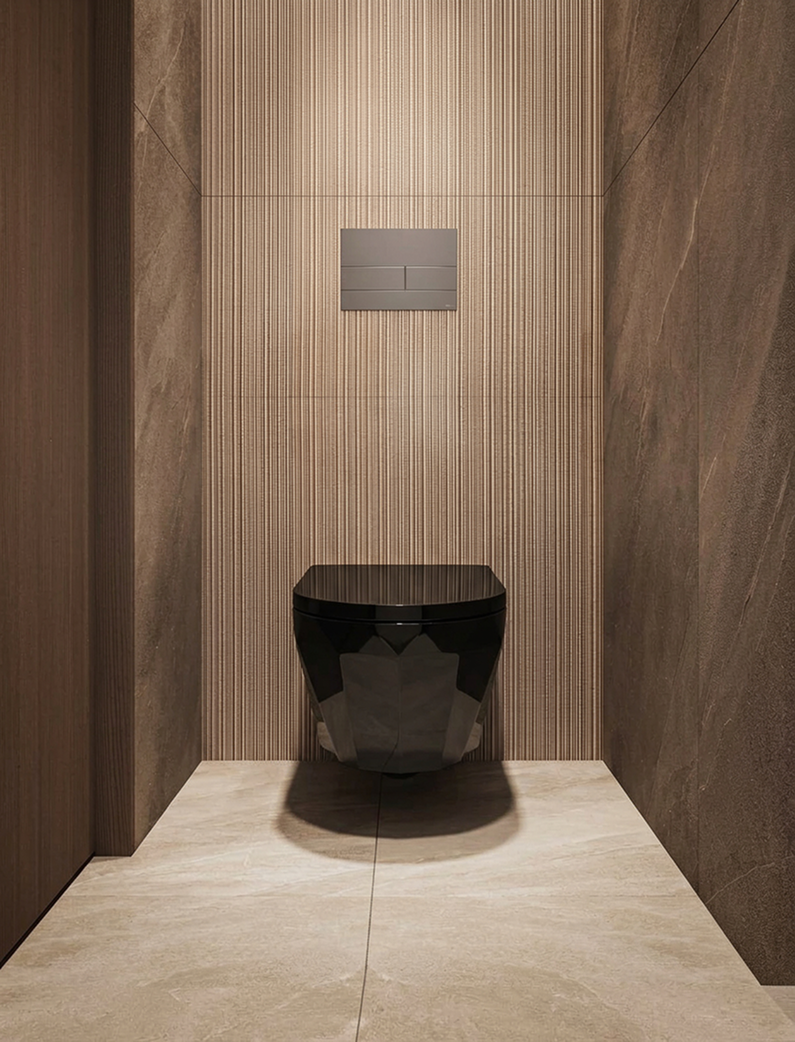 Opale Water Closet Black