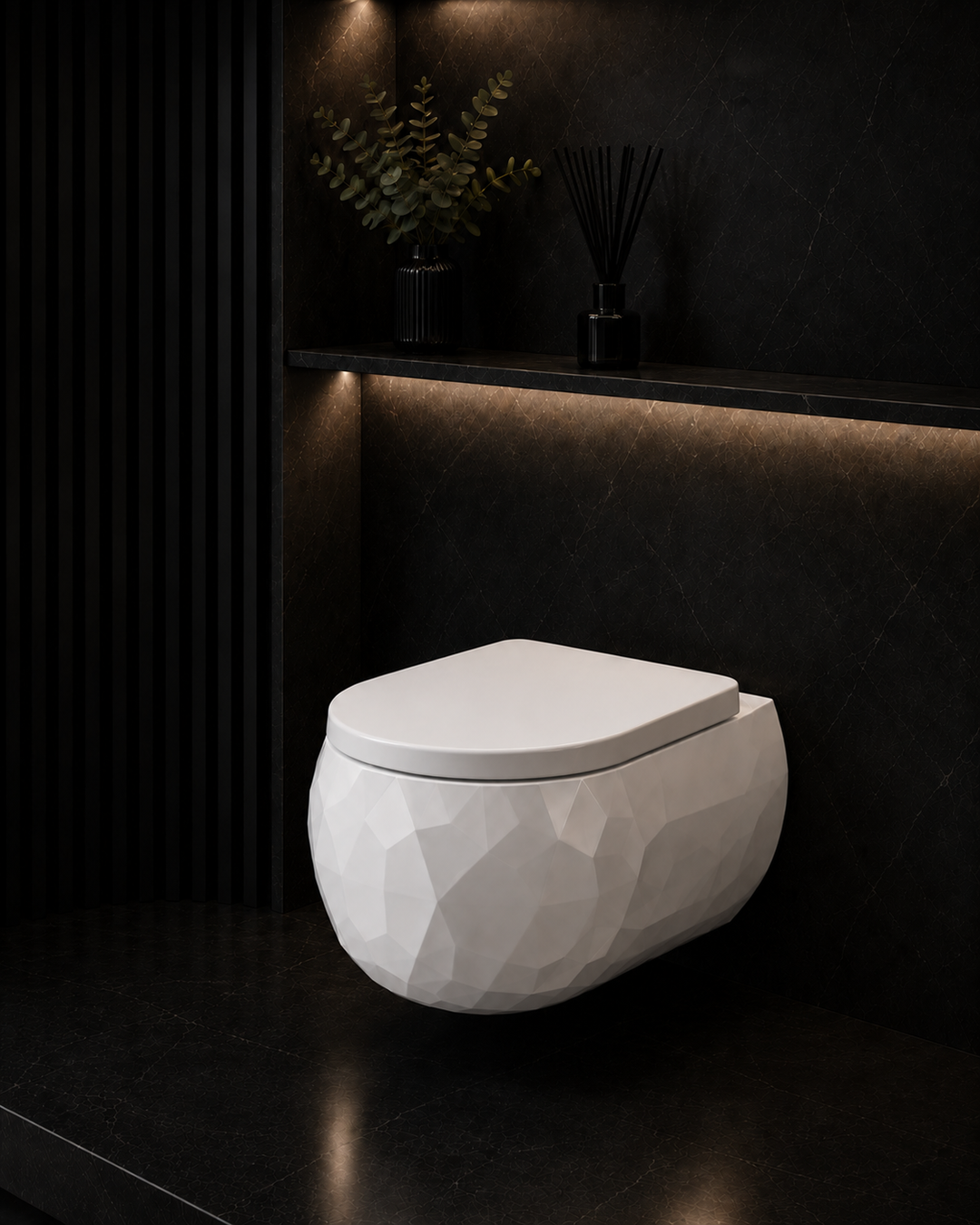 Pent Water Closet Matte White