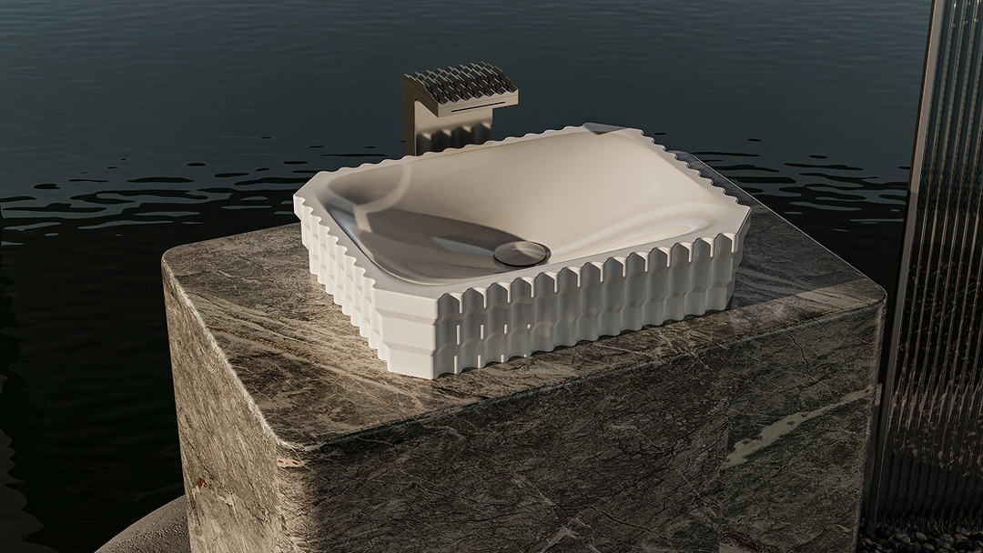 Shin Basin Matte White