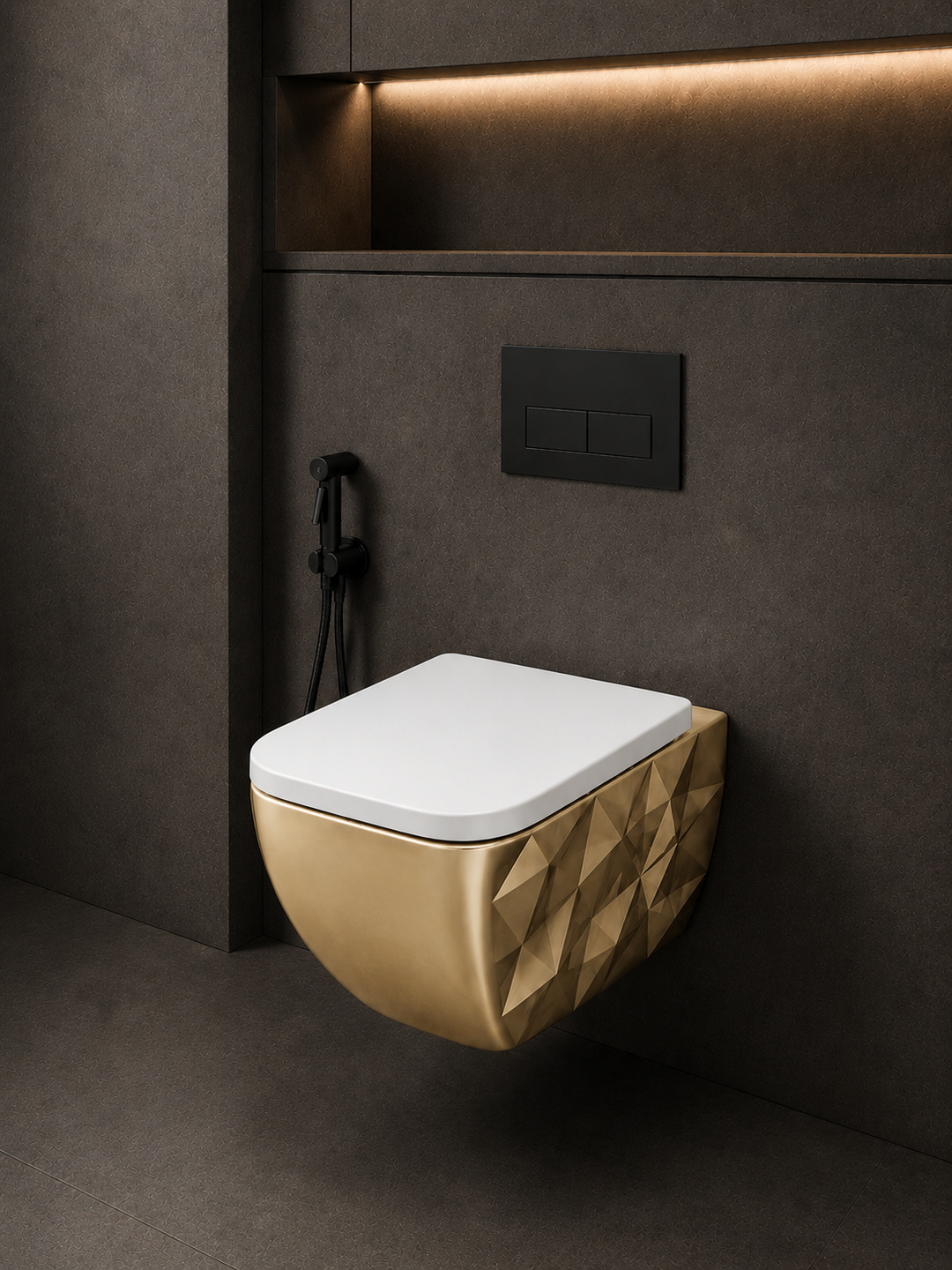 Kristall Water Closet Gold
