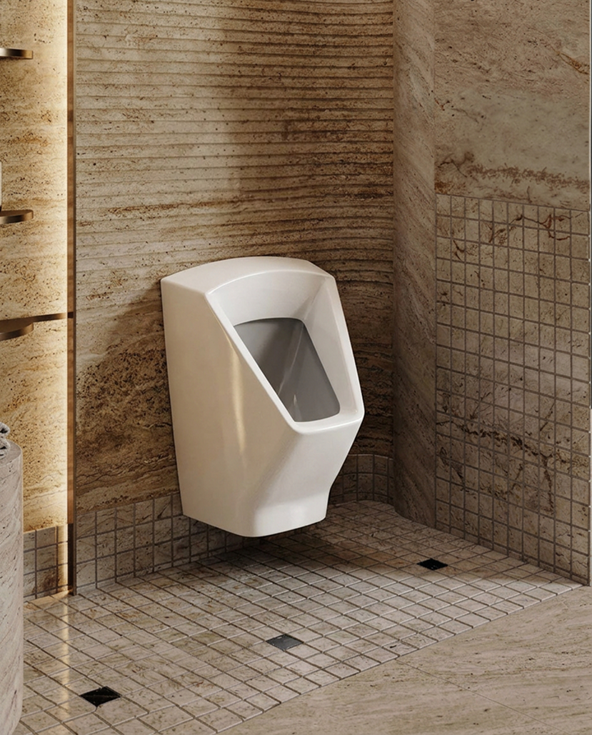 Golden Cut Urinal White