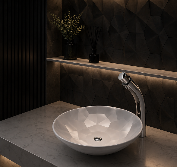 Pent Basin Glossy White