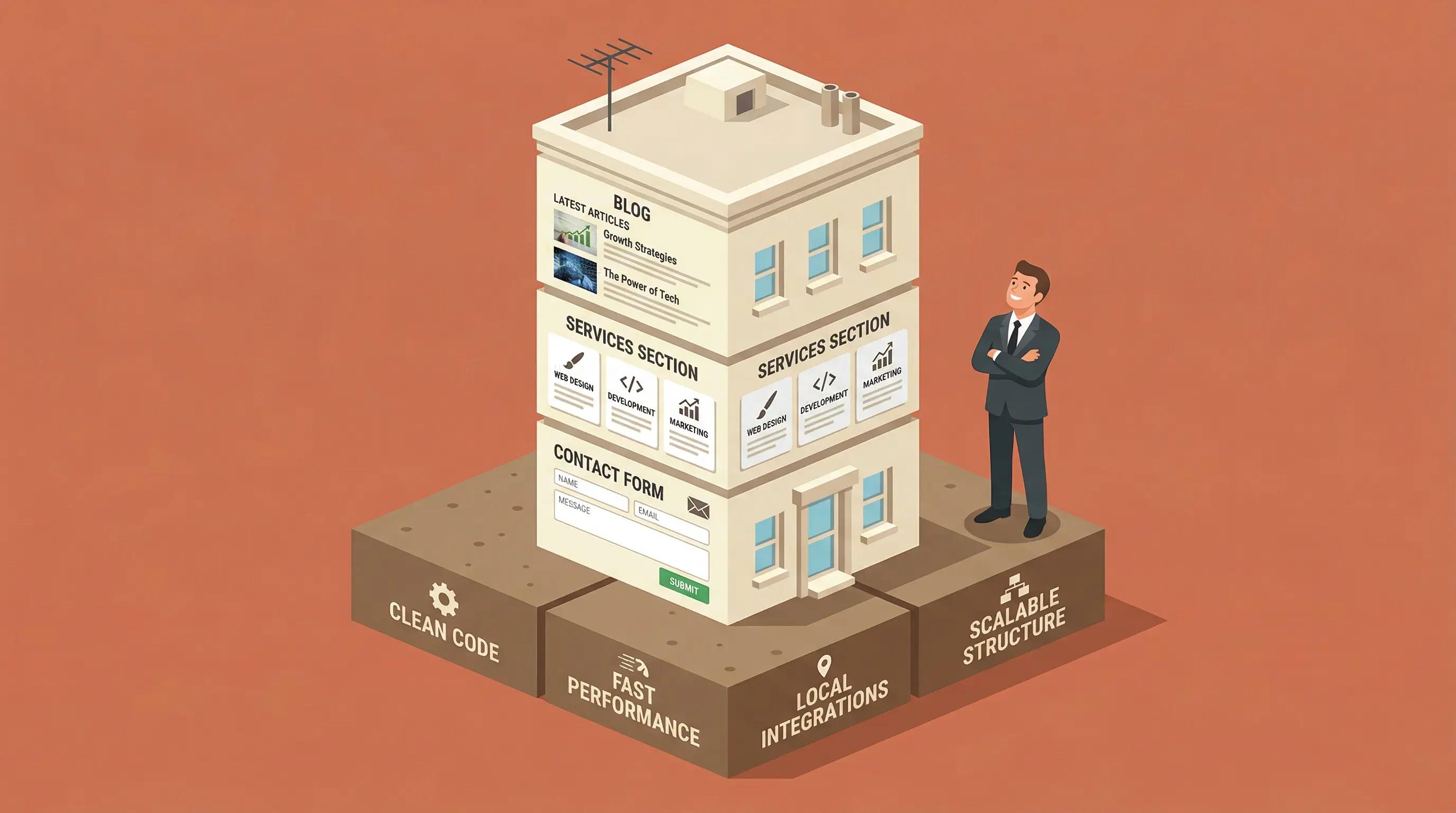 Dubai business website built on a solid technical foundation