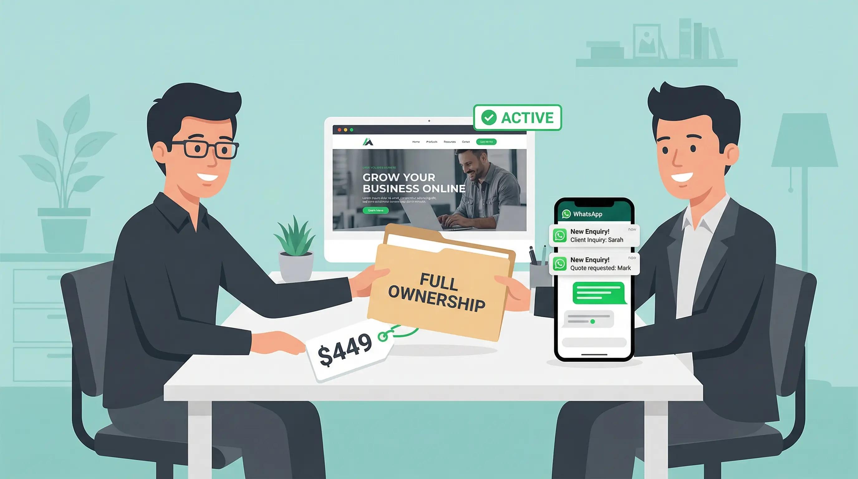 Professional Website handover to client