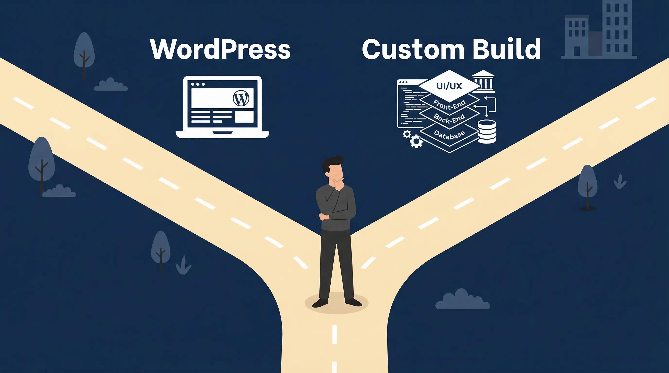 WordPress and custom website development in 2026