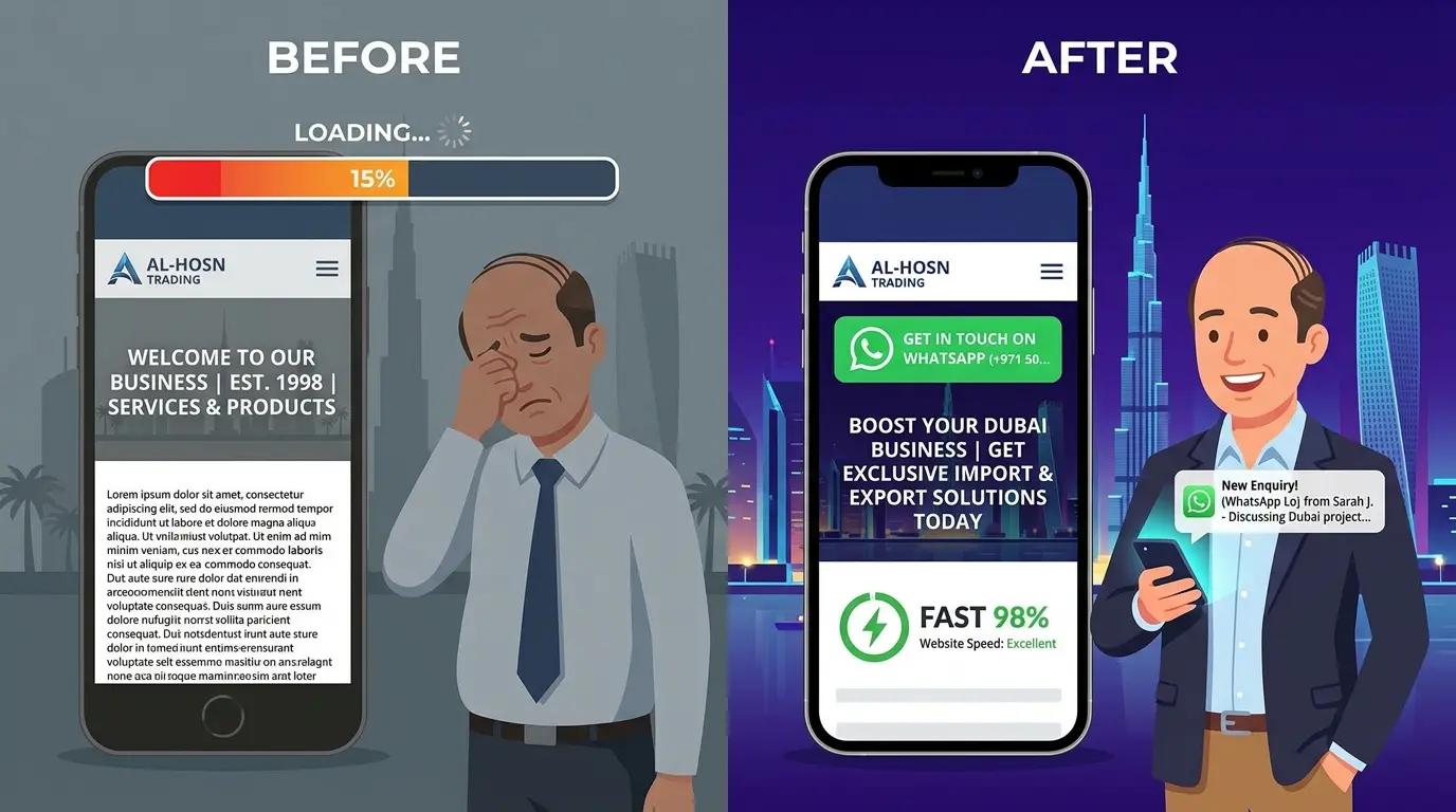 Before and After Website design Results