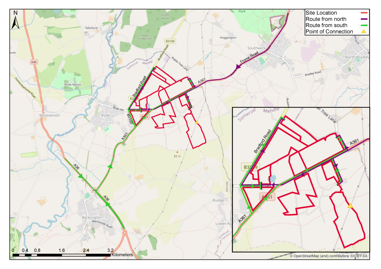 Proposed Construction Route Map