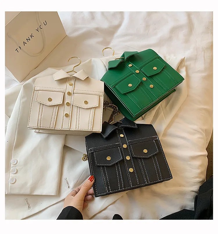 Collar Shirt Styled Bag