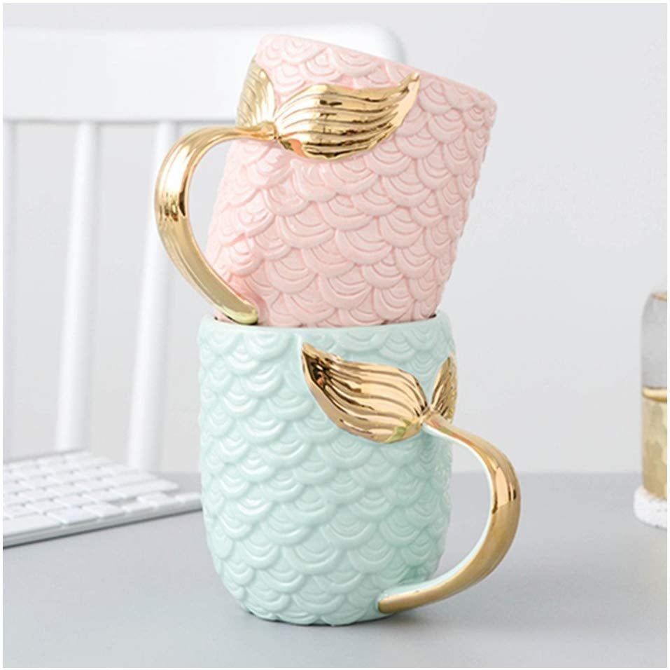 Mermaid Mug - Fish Scale and Tail Design Coffee Mug