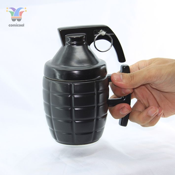 Grenade Shaped Ceramic Mug