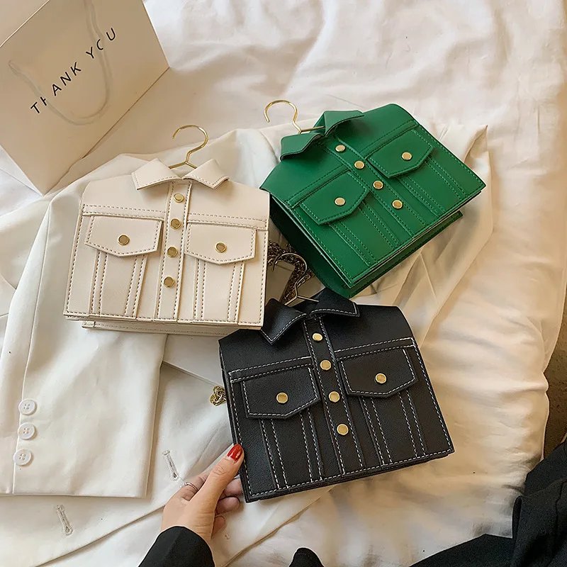 Collar Shirt Styled Bag