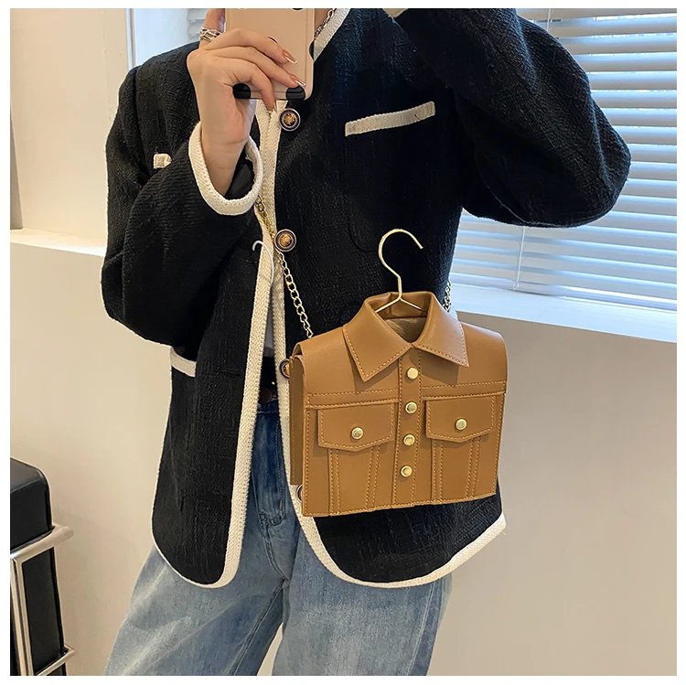 Collar Shirt Styled Bag