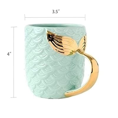 Mermaid Mug - Fish Scale and Tail Design Coffee Mug
