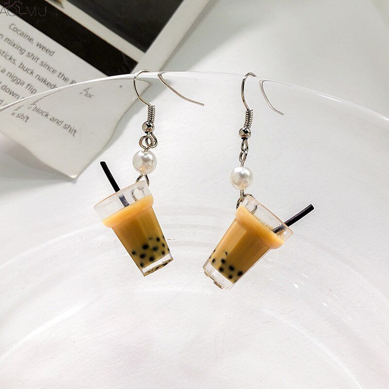 Milk Tea Earrings