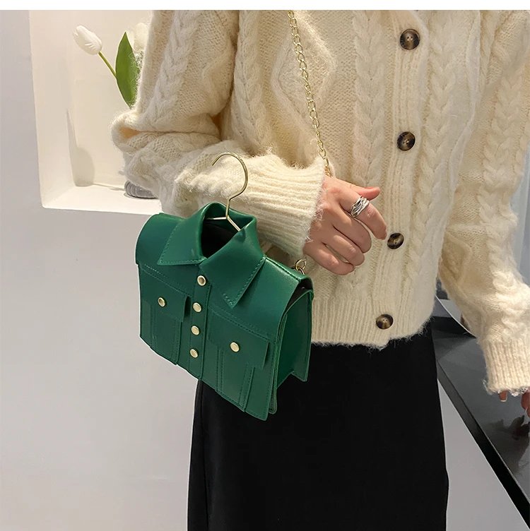 Collar Shirt Styled Bag