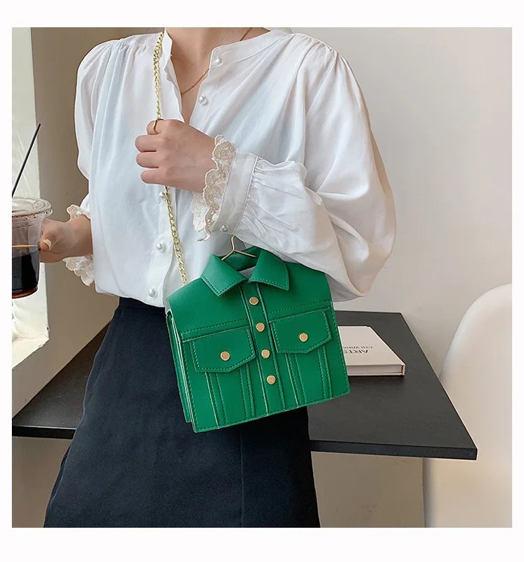 Collar Shirt Styled Bag