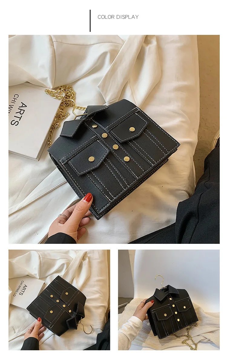 Collar Shirt Styled Bag