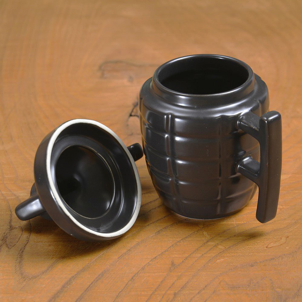 Grenade Shaped Ceramic Mug