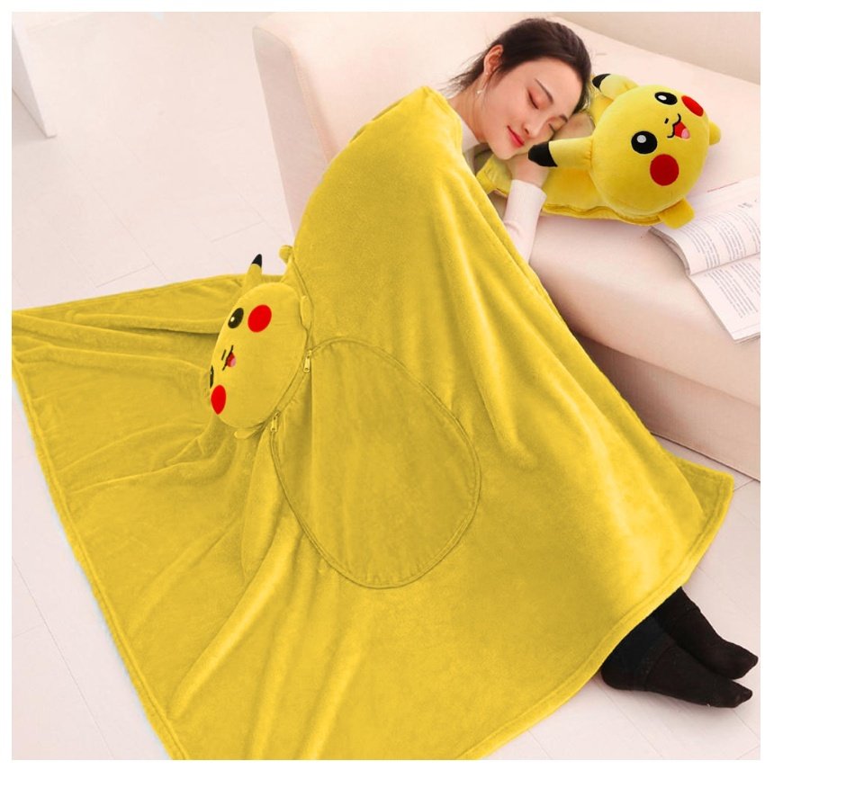 Pikachu 2-in-1 Pillow Blanket