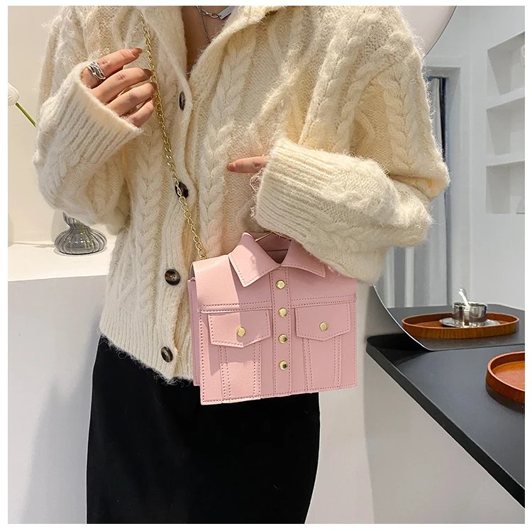Collar Shirt Styled Bag