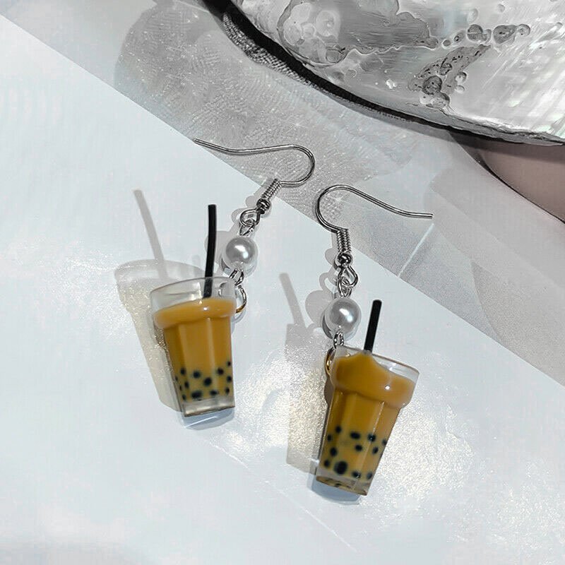 Milk Tea Earrings