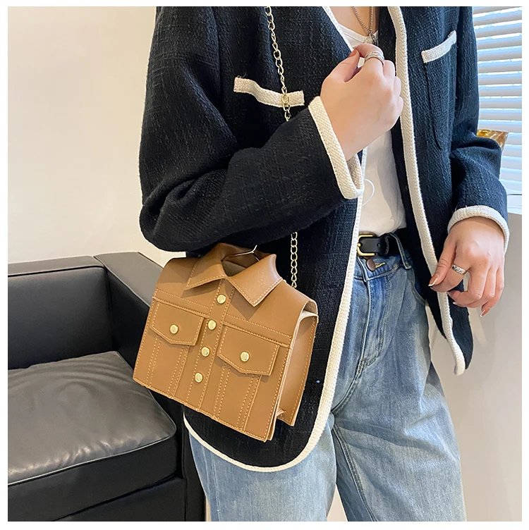 Collar Shirt Styled Bag