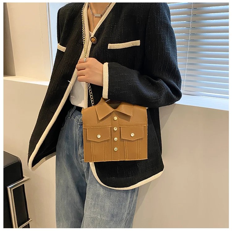 Collar Shirt Styled Bag