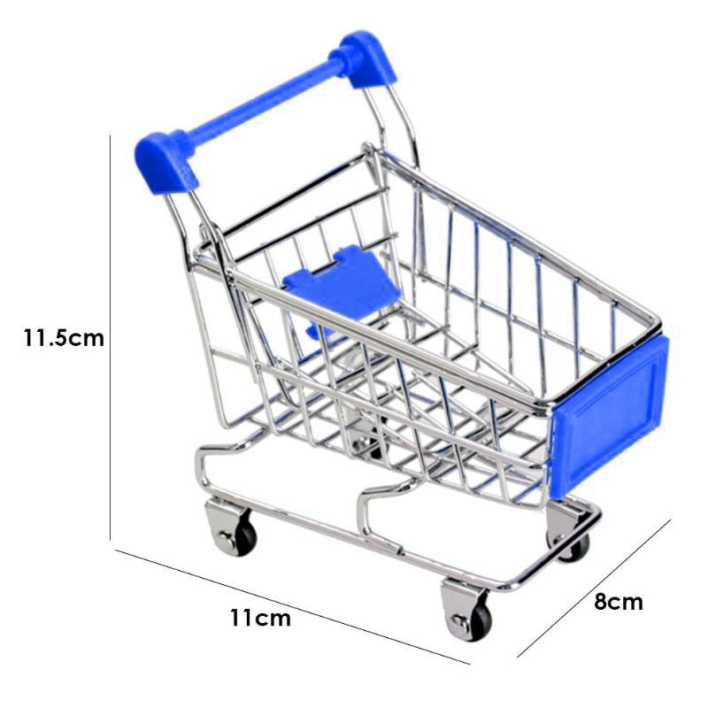 Miniature Shopping Cart - Desktop Office Tools Holder