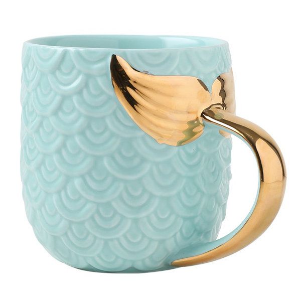 Mermaid Mug - Fish Scale and Tail Design Coffee Mug