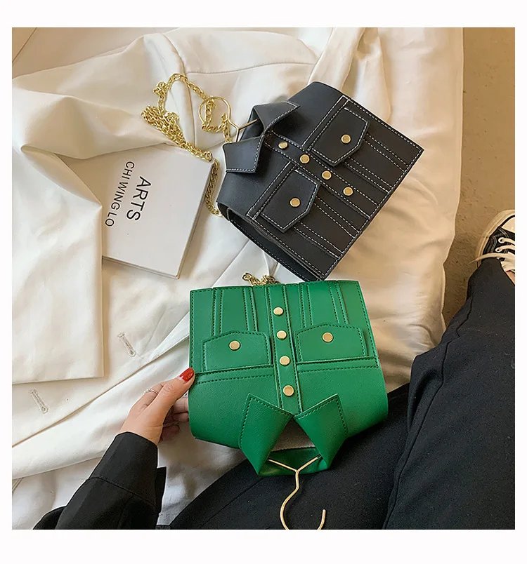 Collar Shirt Styled Bag