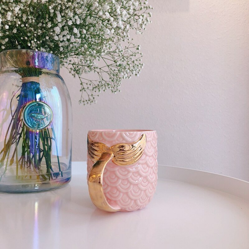 Mermaid Mug - Fish Scale and Tail Design Coffee Mug