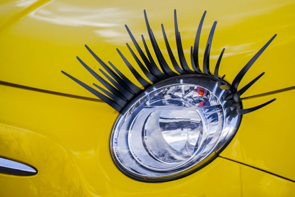 Car Headlight Eyelashes