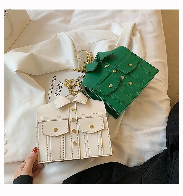 Collar Shirt Styled Bag