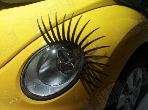 Car Headlight Eyelashes