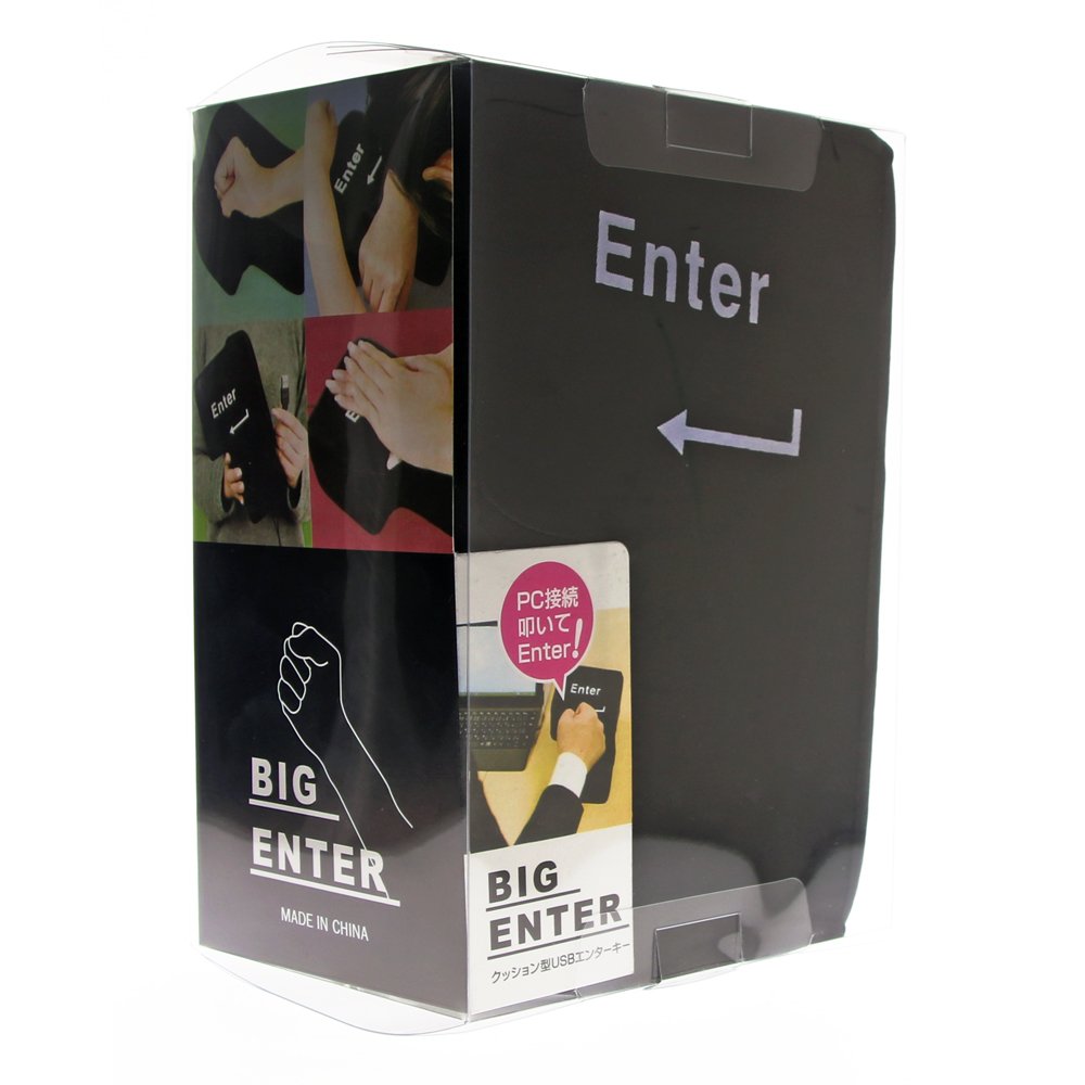 Stress Relieving Enter Button Pillow