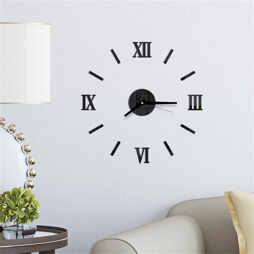 Wall Decor Clock Movable Numbers Customizable Position