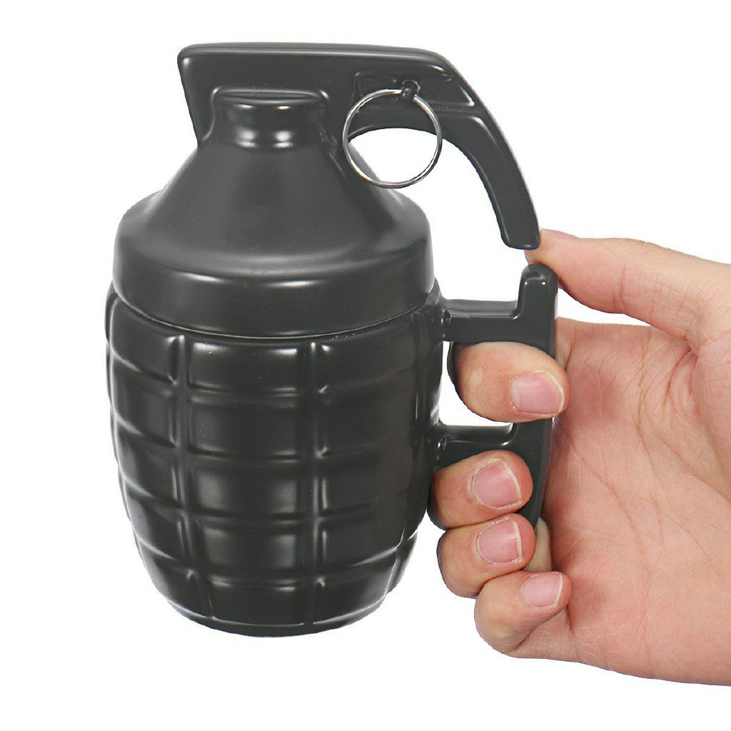 Grenade Shaped Ceramic Mug