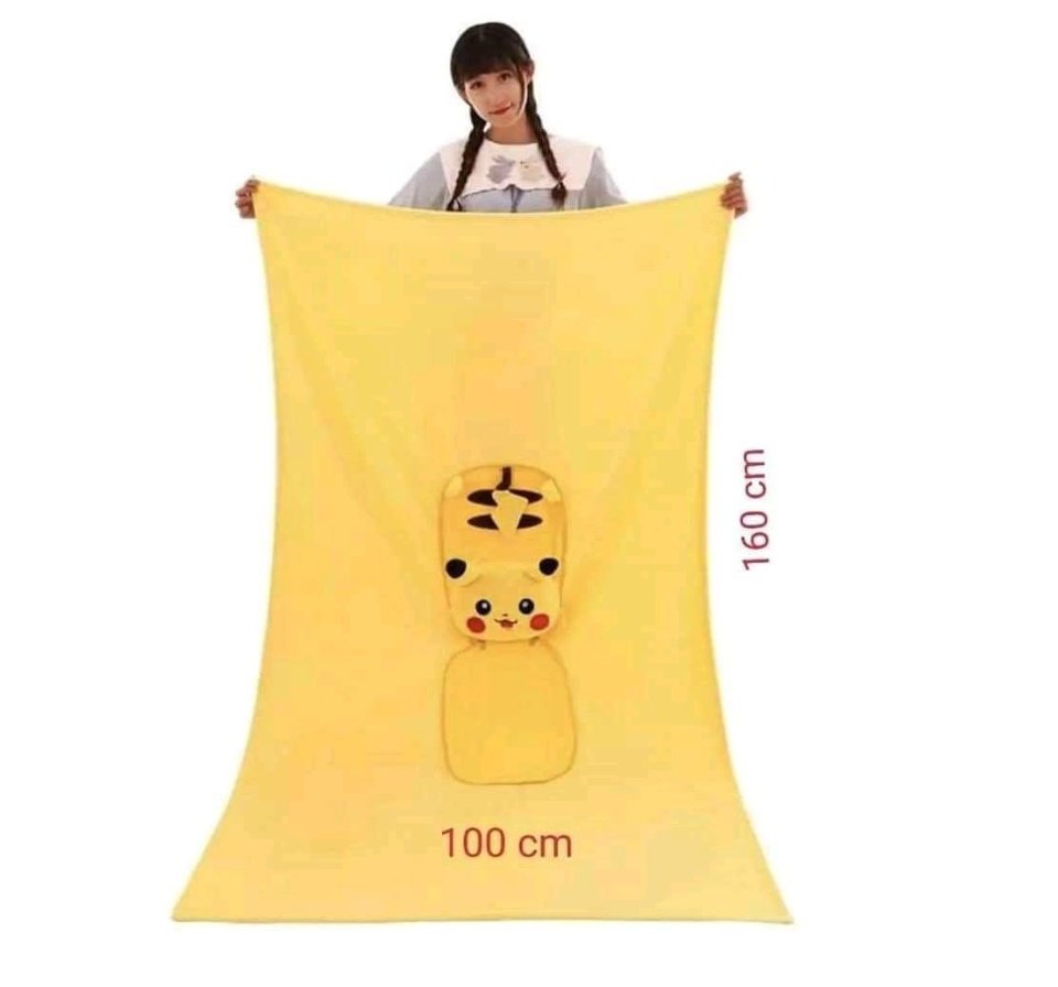 Pikachu 2-in-1 Pillow Blanket