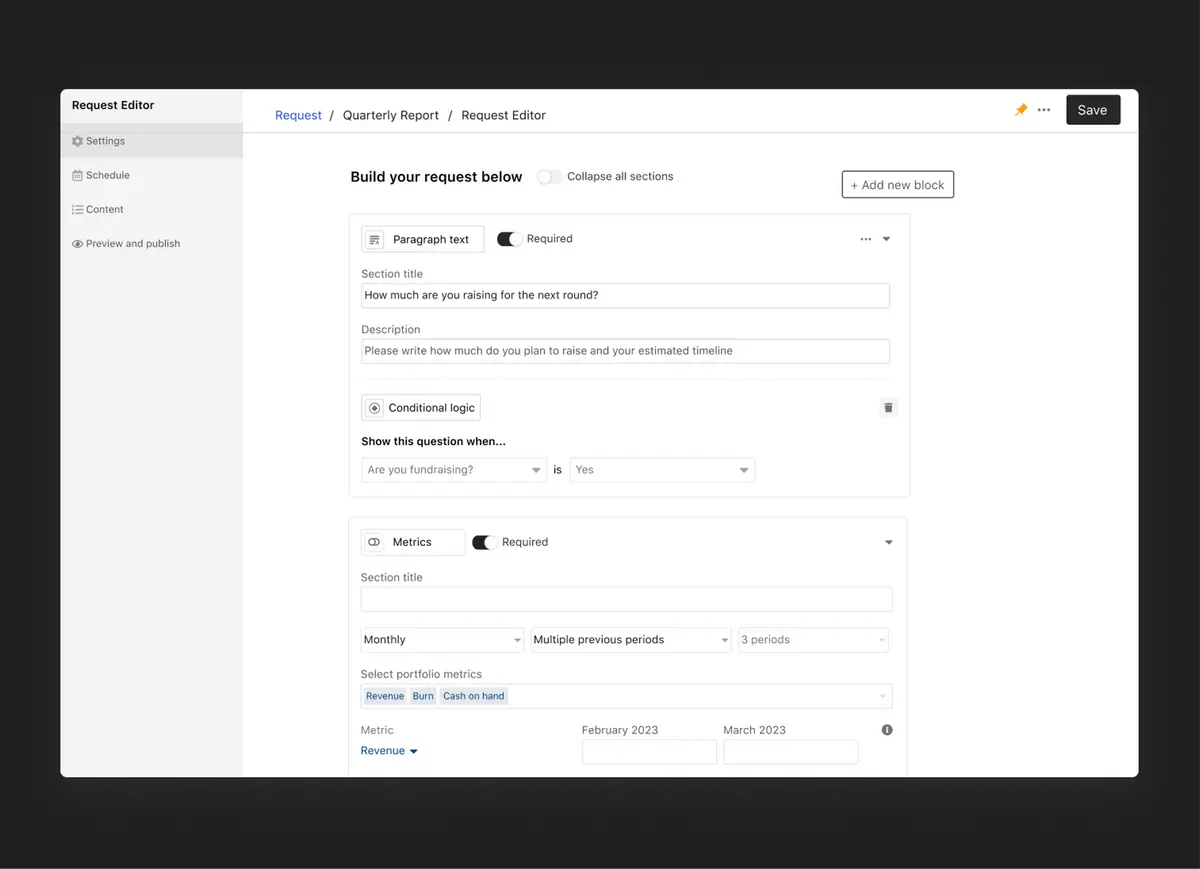 Product Update: Conditional blocks supported in Visible Requests ...
