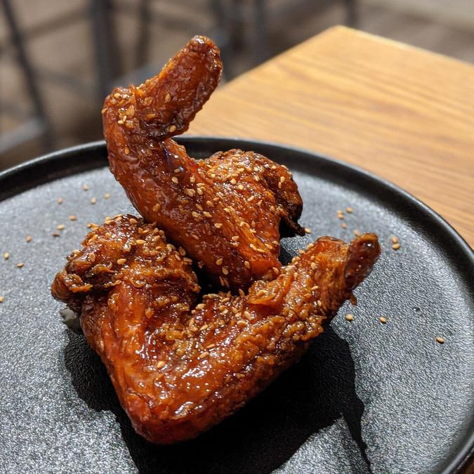 Ganjang KFC - korean fried chicken coated in spicy-soy marinade
