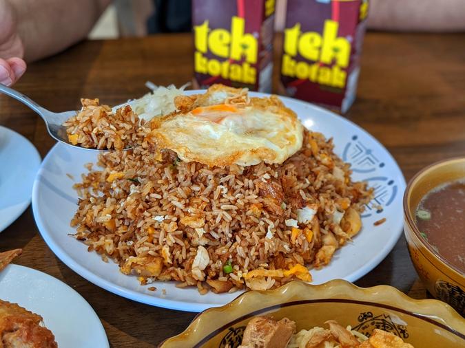 Nasi goreng Mirasa ($12)