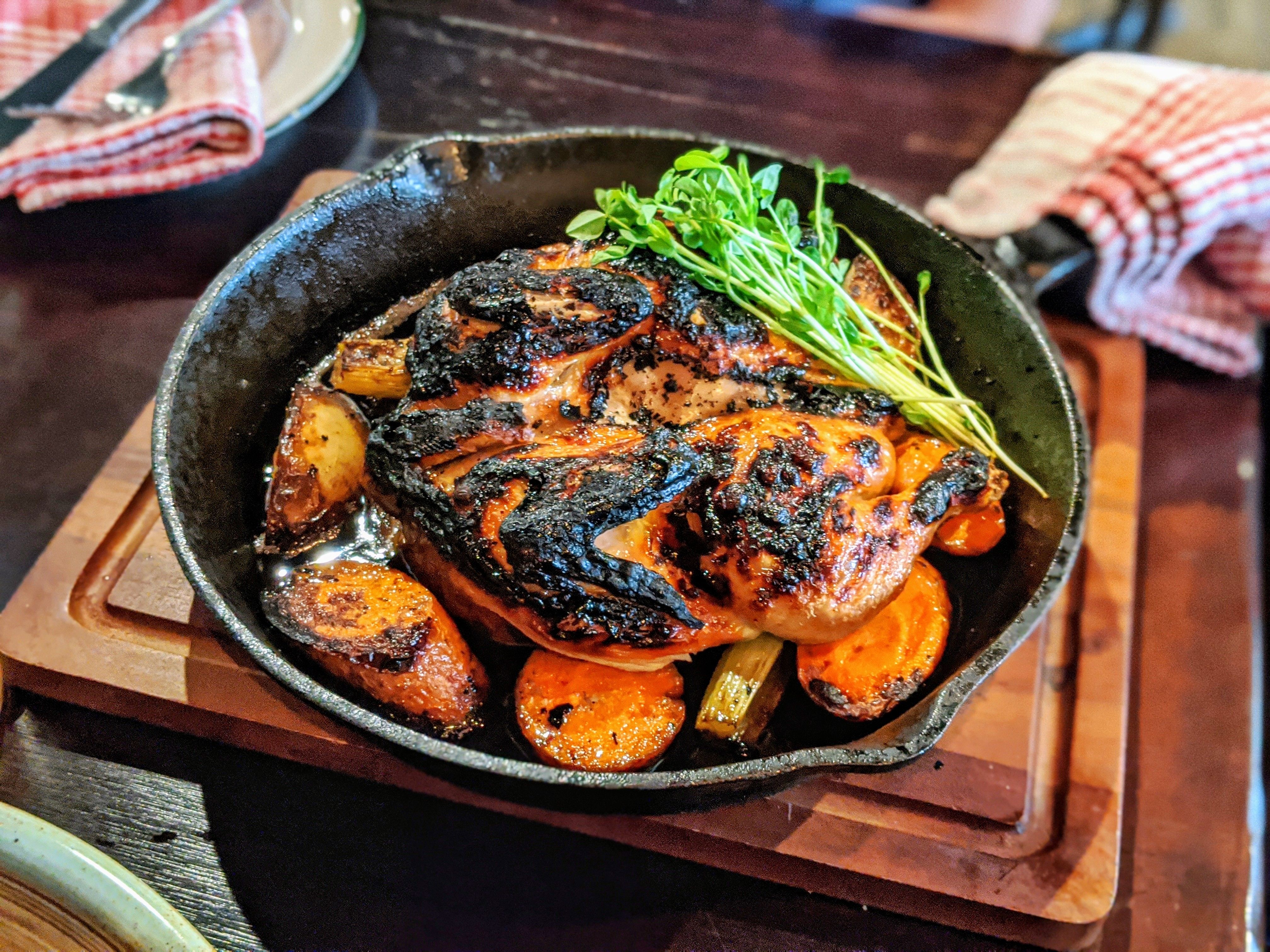  Galetto al Forno - Spatchock cooked in the traditional wood-fired oven⠀