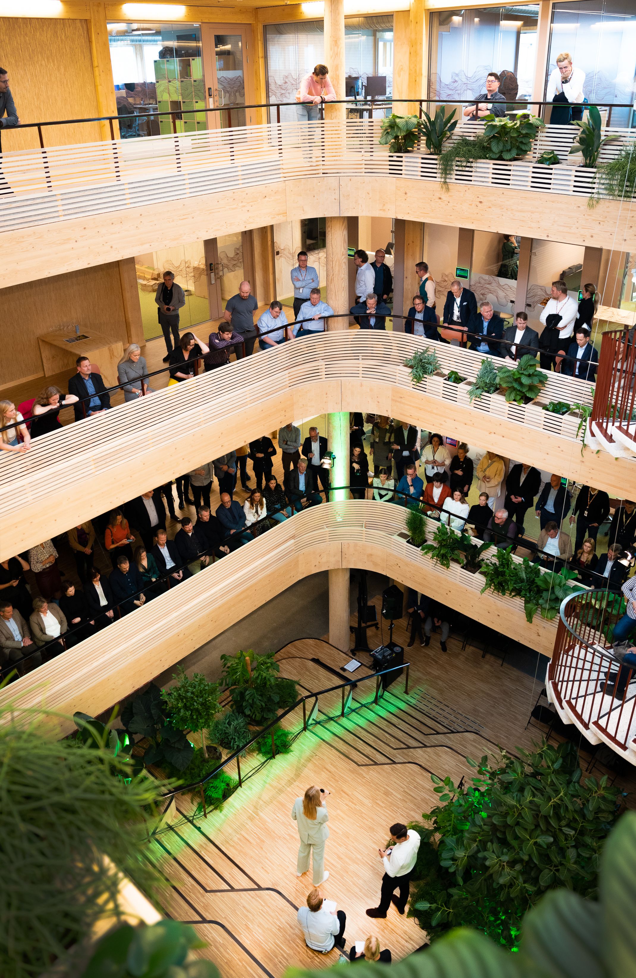 Trappen kan brukes som scene. 