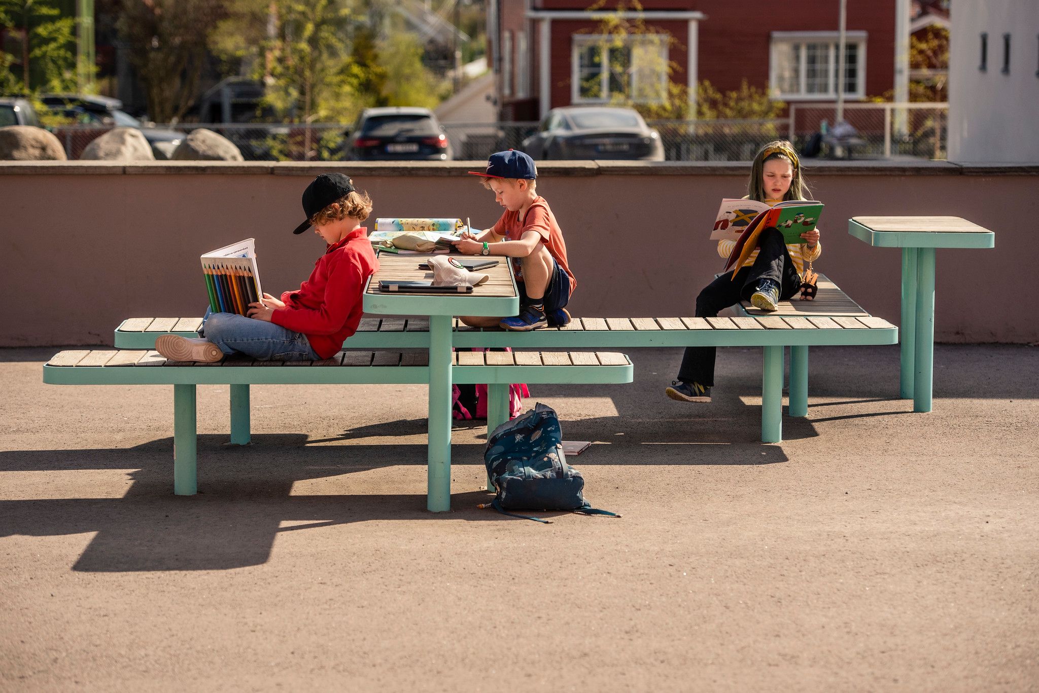 Vestremøbler på skole