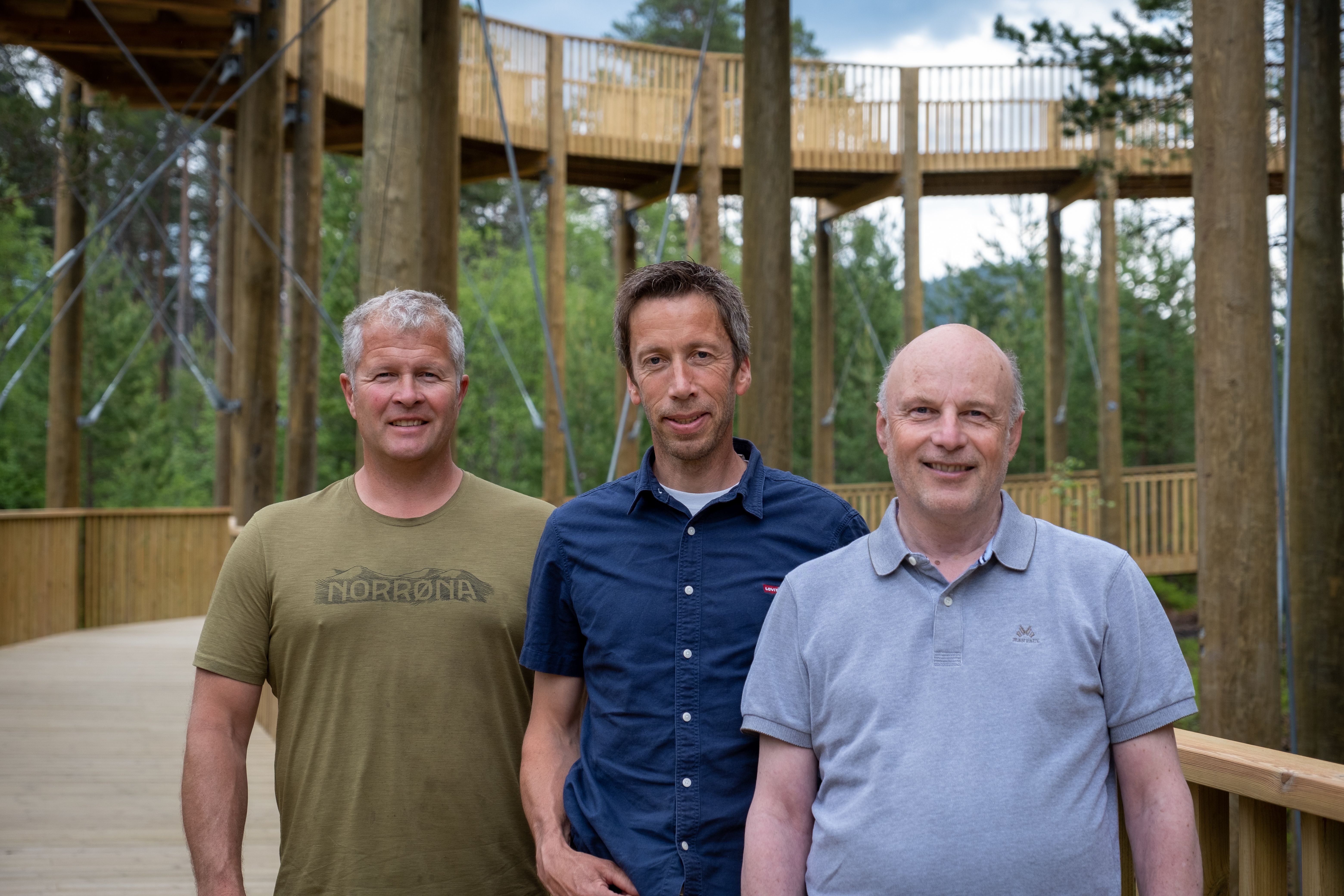 Tre sentrale aktører på Tretoppvegen 